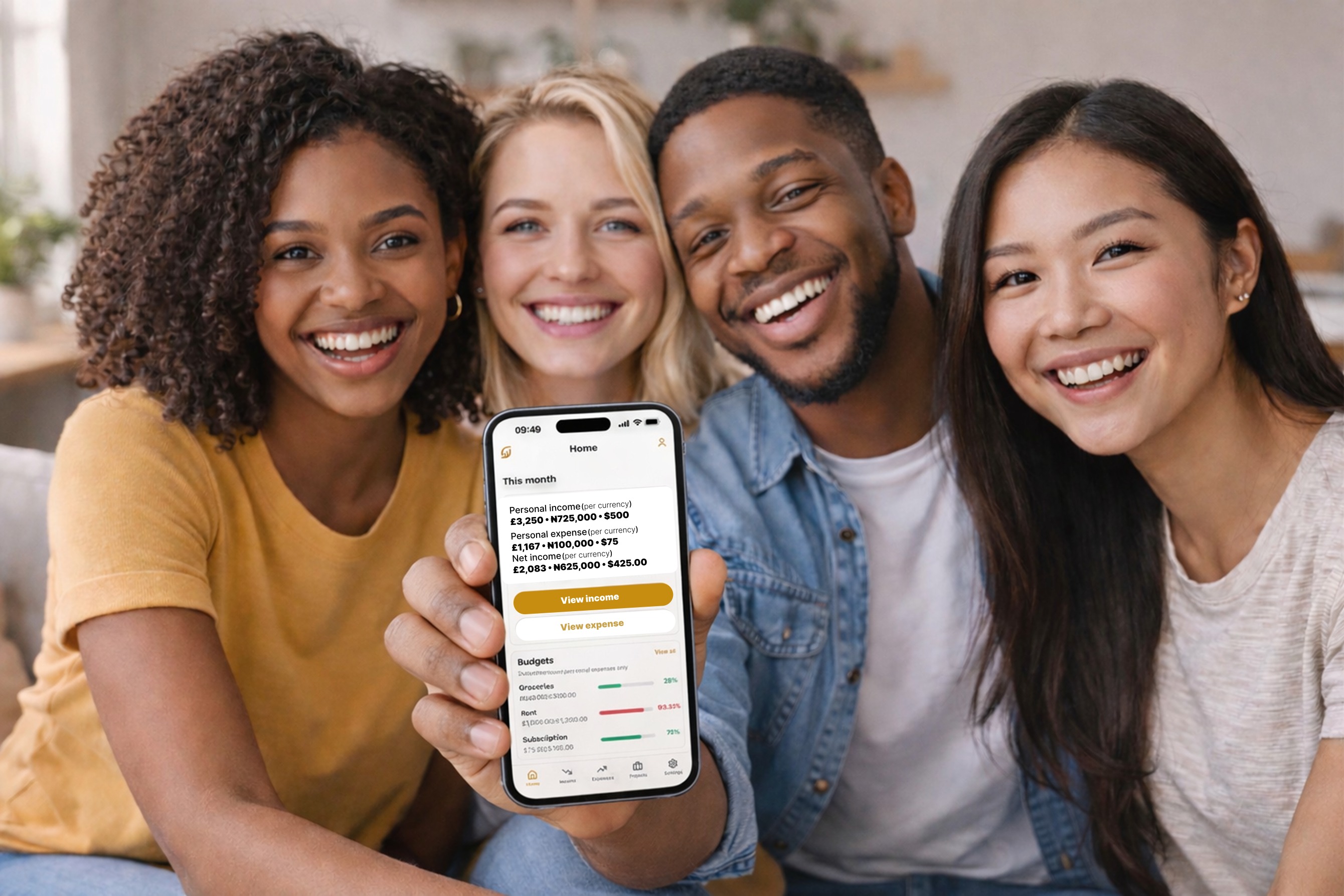 Friends using SabiFunds